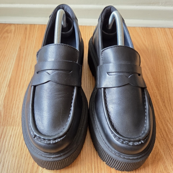 Floyd Platform Chunky Boho Casual Hippie Women's Loafers In Black Size 10 - Picture 5 of 16